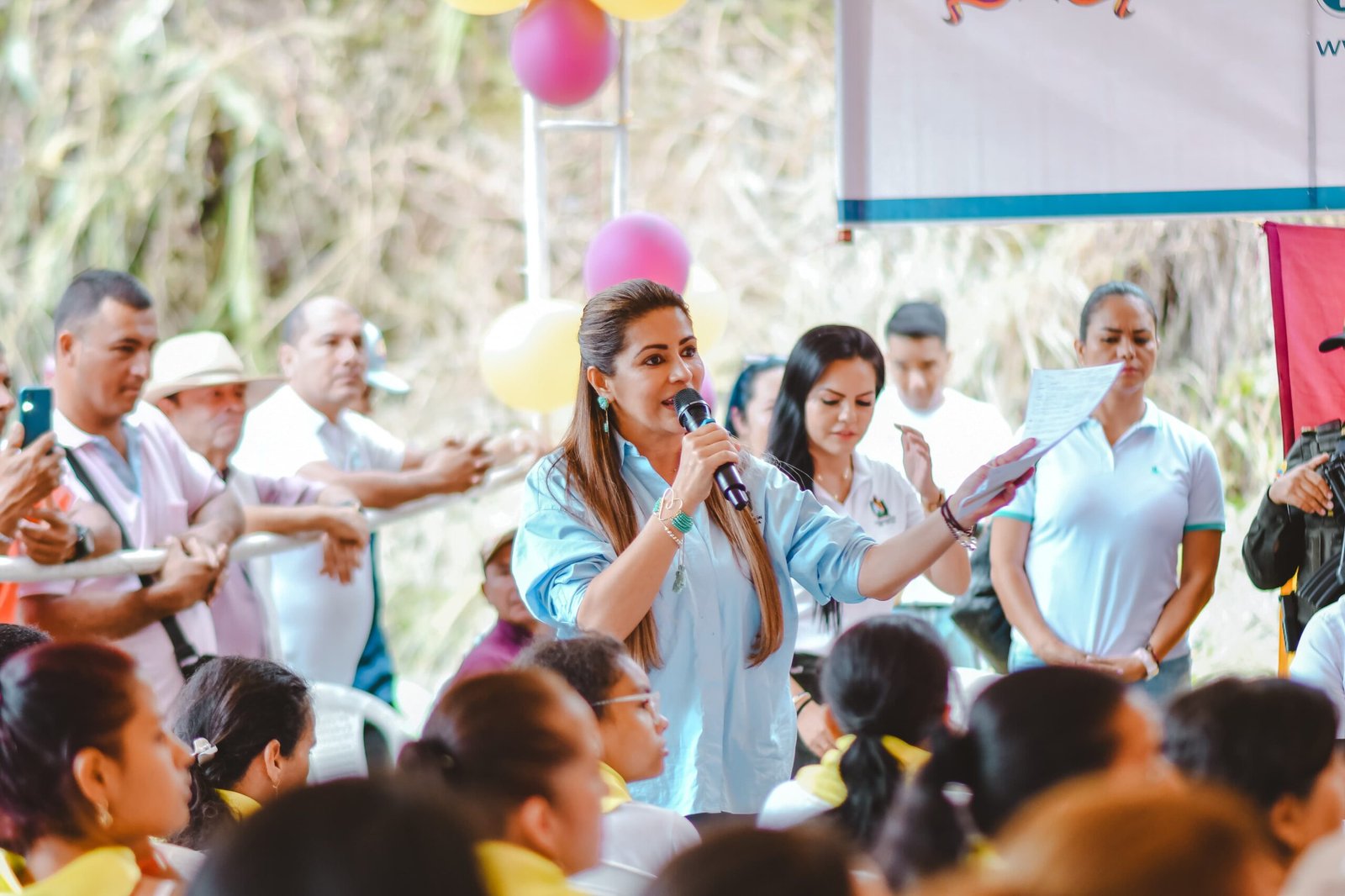 Histórica visita al corregimiento de Betania en Fresno