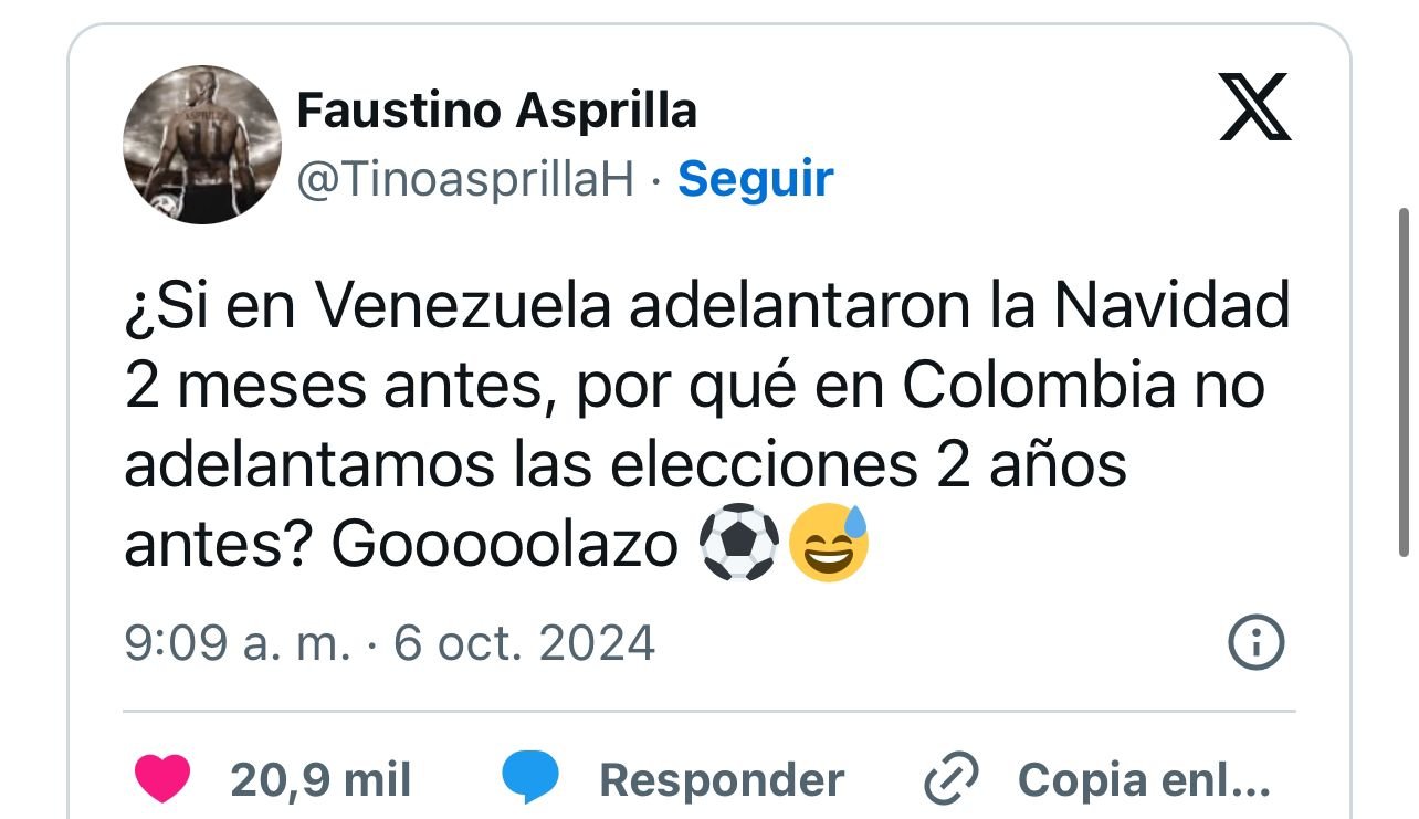 Faustino Asprilla Desata Controversia Proponiendo Adelantar Elecciones en Colombia
