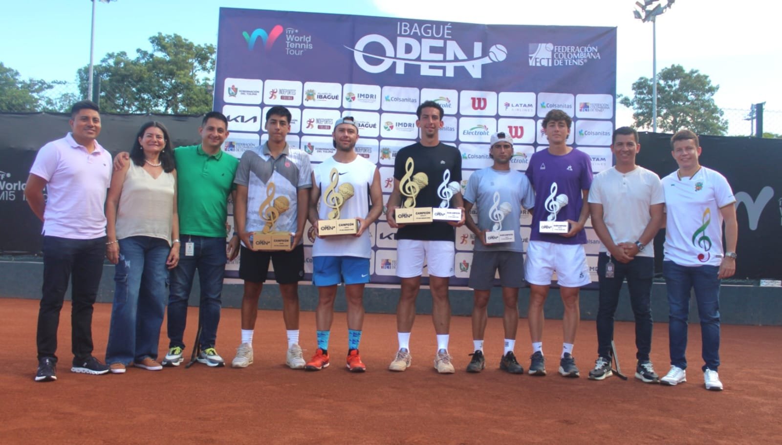 Ibagué se consolida en el mapa mundial del tenis: un brasileño brilló y Colombia celebró en dobles