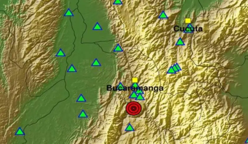 Temblor de 5,8 sacude Colombia: epicentro en Santander y más de 4.000 reportes en todo el país